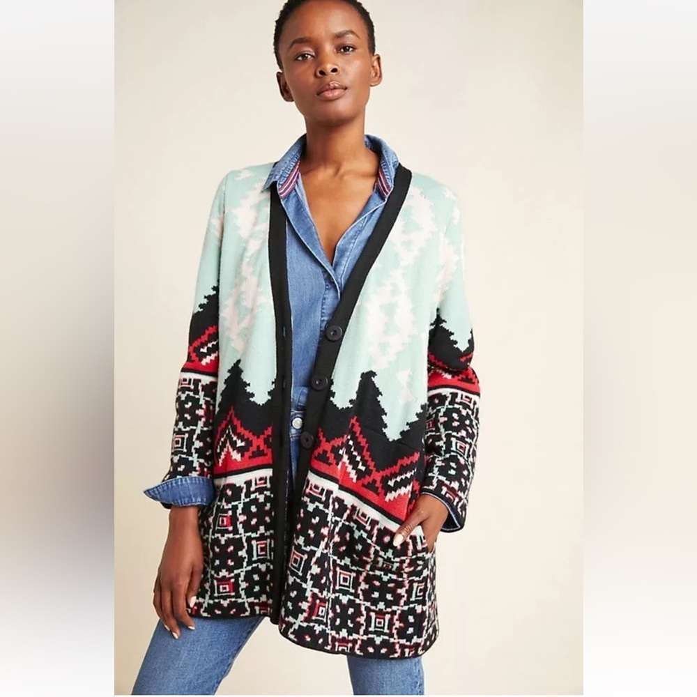 Aldomartins Anthropologie Alpine Cardigan Sweater
